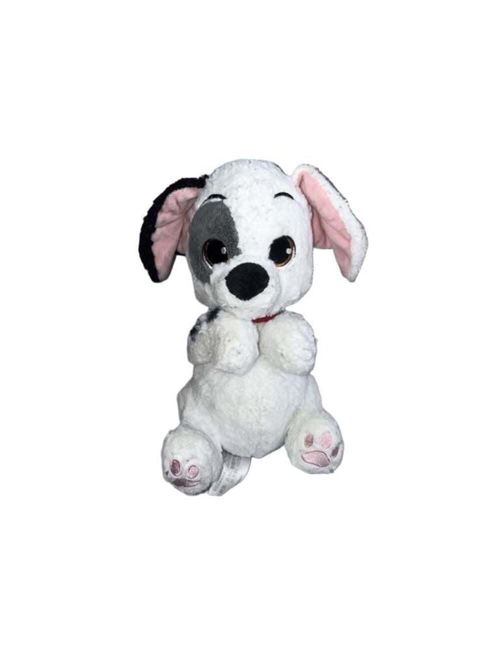 Disney Parks 101 Dalmatians Baby Patch Puppy 10” Plush with Red Collar